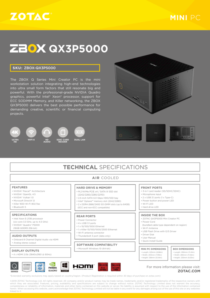 ZBOX QX3P5000